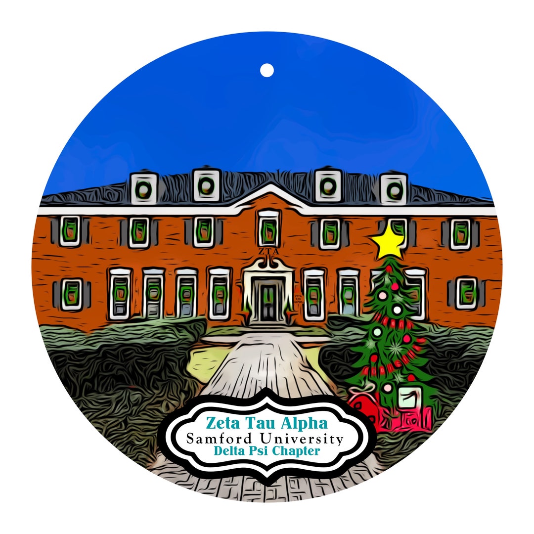 Zeta Tau Alpha Sorority House at Samford University Christmas Etsy