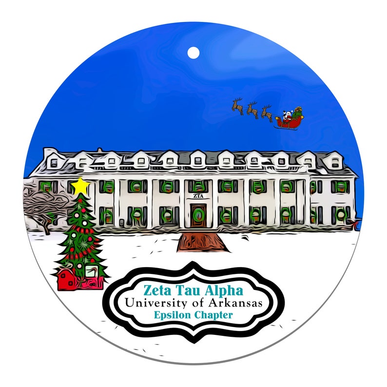 Zeta Tau Alpha Sorority House at the University of Arkansas Etsy