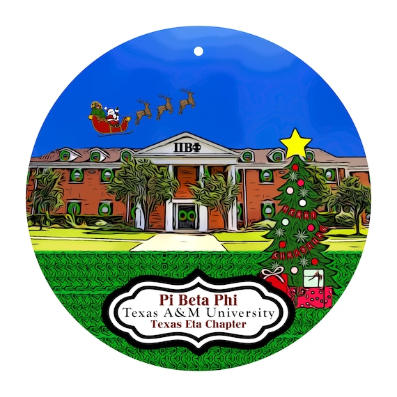 When Is University Of Texas Out For Christmas 2022 Pi Beta Phi Sorority House At Texas A&M University Christmas | Etsy