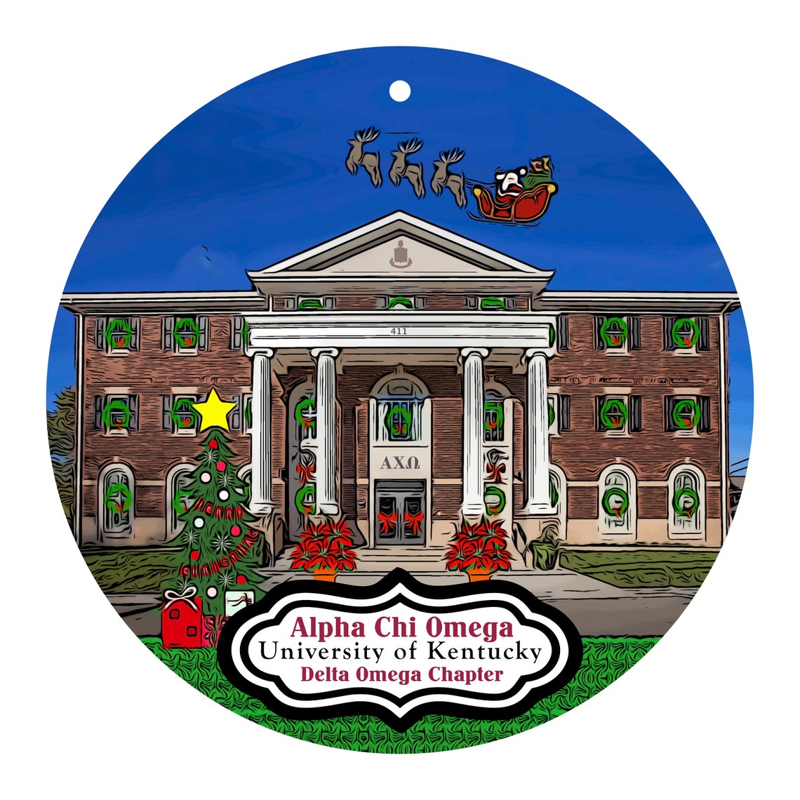 Alpha Chi Omega Sorority House at the University of Kentucky Etsy