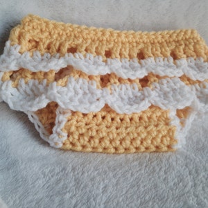 Crochet PATTERN ruffled diaper cover, crochet baby skirt pattern, crochet diaper cover pattern, baby crochet pattern, baby girl crochet image 2