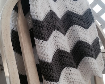Häkelanleitung - Ripple Babydecke, Babydecke Muster, Chevron Decke Muster, Ripple Decke Muster, häkeln Baby afghanisch