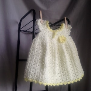 Crochet PATTERN baby dress crochet pattern, easy baby dress pattern, crochet toddler dress pattern, easy toddler summer dress crochet pdf image 1