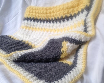 Crochet PATTERN - modèle rayé de couverture de bébé, modèle de couverture de bébé de Sunshine Charlotte, modèle de couverture de bébé, modèle de crochet pdf