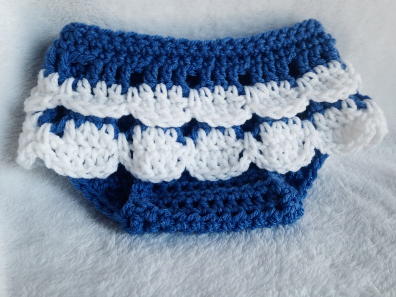 Crochet PATTERN ruffled diaper cover, crochet baby skirt pattern, crochet diaper cover pattern, baby crochet pattern, baby girl crochet image 3