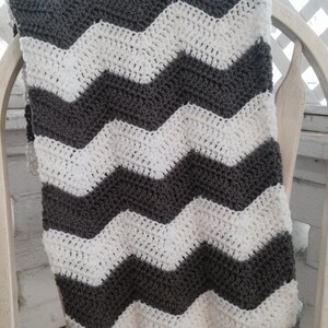 Crochet PATTERN Ripple baby blanket, baby blanket pattern, chevron blanket pattern, ripple blanket pattern, crochet baby afghan image 5