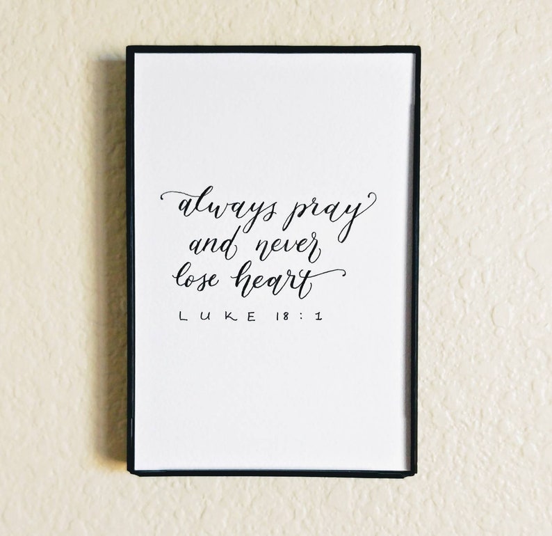 Hand Lettering Wall Art Original Artwork Calligraphy Etsy