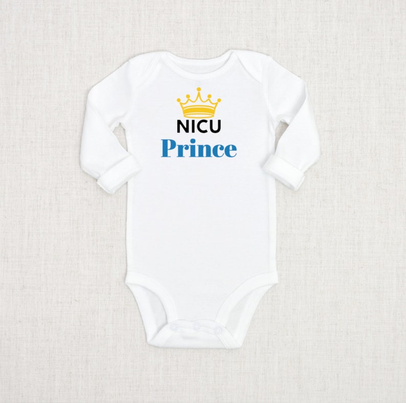 NICU Prince preemie baby boy Onesie\u00ae