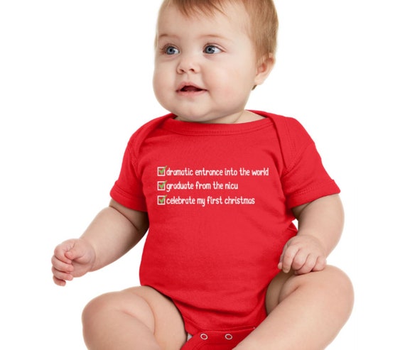 Preemie christmas onesies Clearance