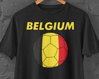 Belgio Calcio /// T-Shirt /// Nazionale di calcio belga FC UEFA FIFA Red Devils Campione del Mondo Club Uomo Donna