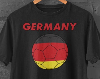 Germania Calcio /// T-Shirt Unisex /// Squadra Nazionale tedesca di calcio FC World Cup Champion Club /// Americana USA Stampata