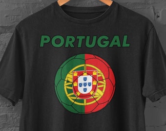 Portogallo Calcio /// T-Shirt Unisex /// Portogallo Allez! Lisbona Portoghese Real Soccer FC Nazionale /// Americano USA Stampato