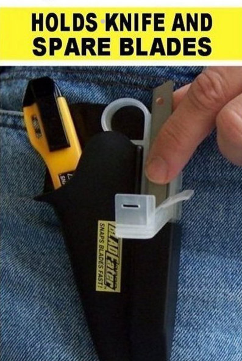 Holster w/Built-In Blade Snapper Each Pack Includes: Holster, Snap Knife, 13 Blades, Blade Well & Storage, Invented by Mary Kay Hansen imagem 4