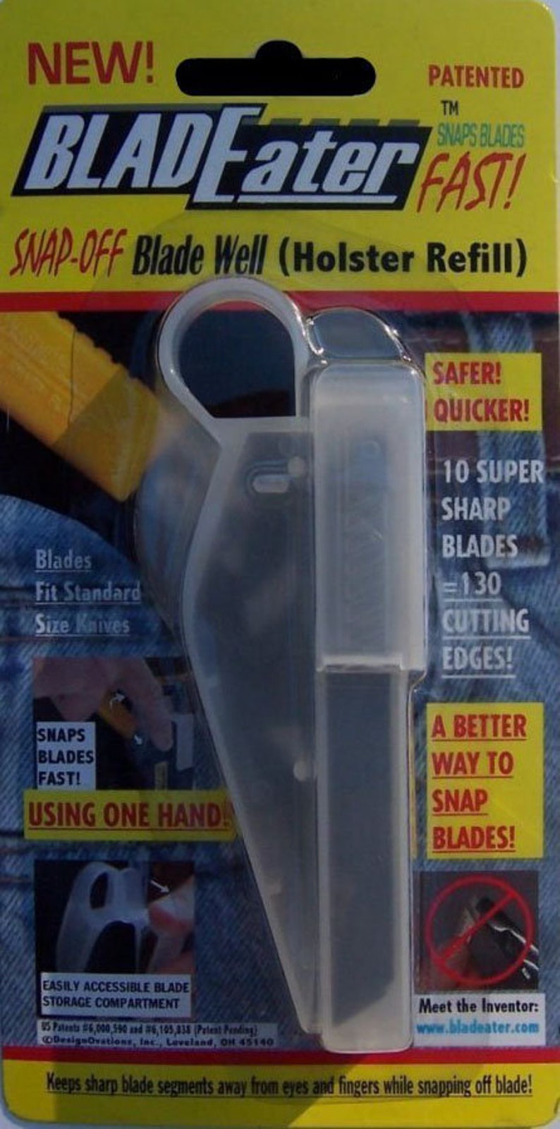 Holster Refill w/Built-In Blade Snapper Each Pack Includes: 10 Blades, Blade Well & Separate Blade Storage, Invented by Mary Kay Hansen immagine 2