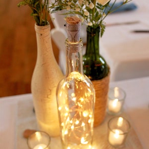 6 Guirlandes lumineuses LED authentiques en liège, cadeaux de fête, idées d'événement de mariage, centres de table, décorations, lumières de Noël image 4