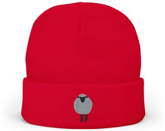 Gorro de lana de oveja / bordado