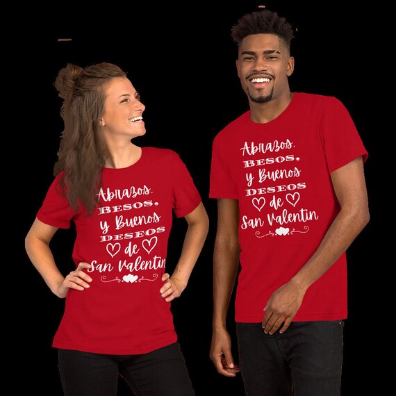 Dia De San Valentin Shirt, Playera Para Parejas, Regalos En Español,  Spanish Shirt, Spanish Gift, Regalos Para El, Valentines Shirt 