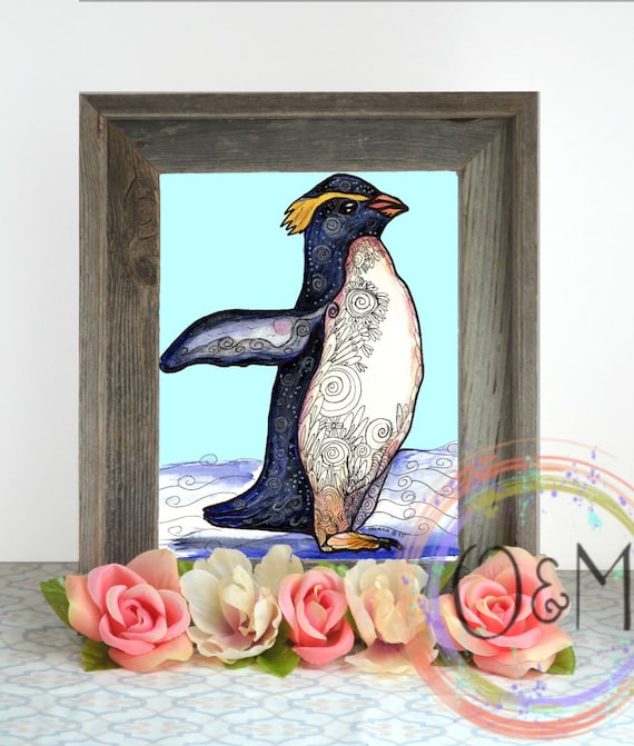 Pinguin Wandbild, Einzigartige Pinguin Geschenke für sie, Aquarell Pinguin  Malerei, Pinguin Druck, Pinguin Liebhaber Geschenk, Pinguin Kinderzimmer  Dekor - .de