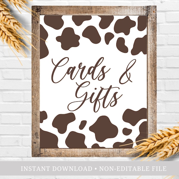 Cards and Gifts Brown Cow Print Party Supplies, Farm Theme Birthday, Rustic Farm Baby Shower, Brown Cow Print Bachelorette, Highland Cow