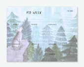 Wolf Weekly Planner Desk Pad: To-Do List Notepad - Animal Stationery