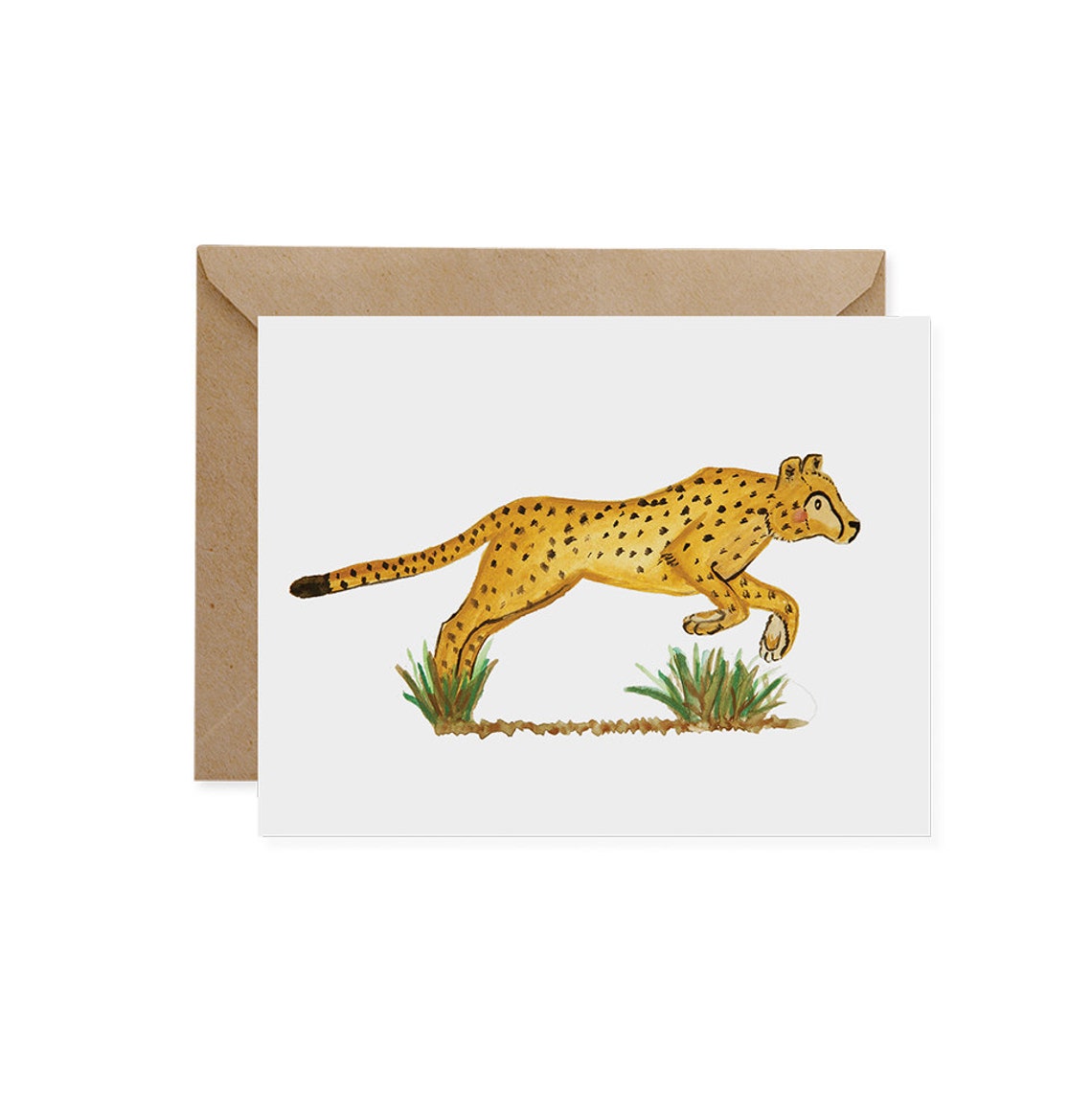 Cheetah Card / Original EcoFriendly Card Greeting Card - Etsy France
