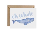 Whale Greeting Card: Eco-Friendly Pun Card