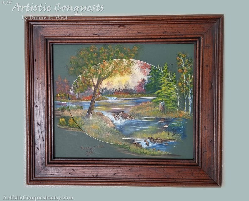 ORIGINAL Oil Painting Appalachian Mountains Landscape / Etsy