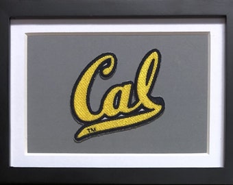Cal Berkeley Golden Bears Framed Vintage Tobacco Leather