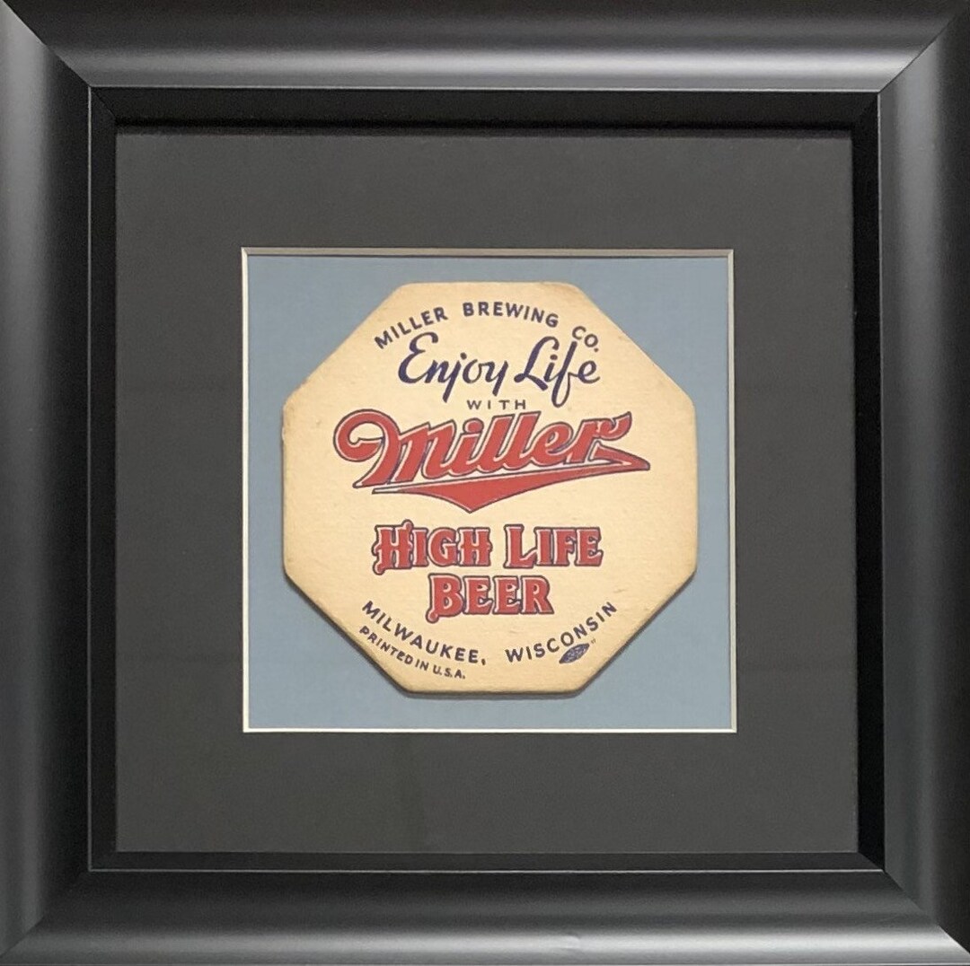 Wisconsin miller High Life Vintage Beer Coaster Etsy