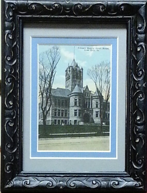 Iowa Hawkeyes Johnson County Courthouse Framed