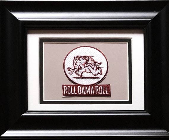 Alabama Crimson Tide Framed Vintage Embroidered Patch