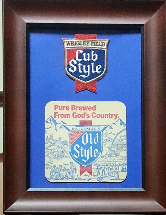 Chicago Cubs Old Style Framed Vintage Embroidered Image 0