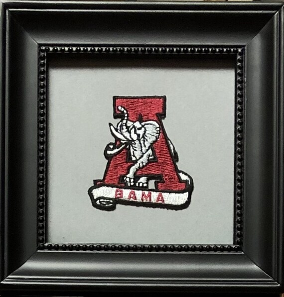 Alabama Crimson Tide Framed Vintage Embroidered Patch