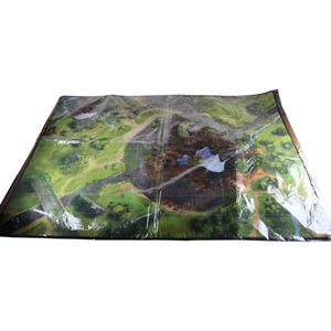 The Stonebound Saga Double-Sided Gaming Map With Gridded Terrain