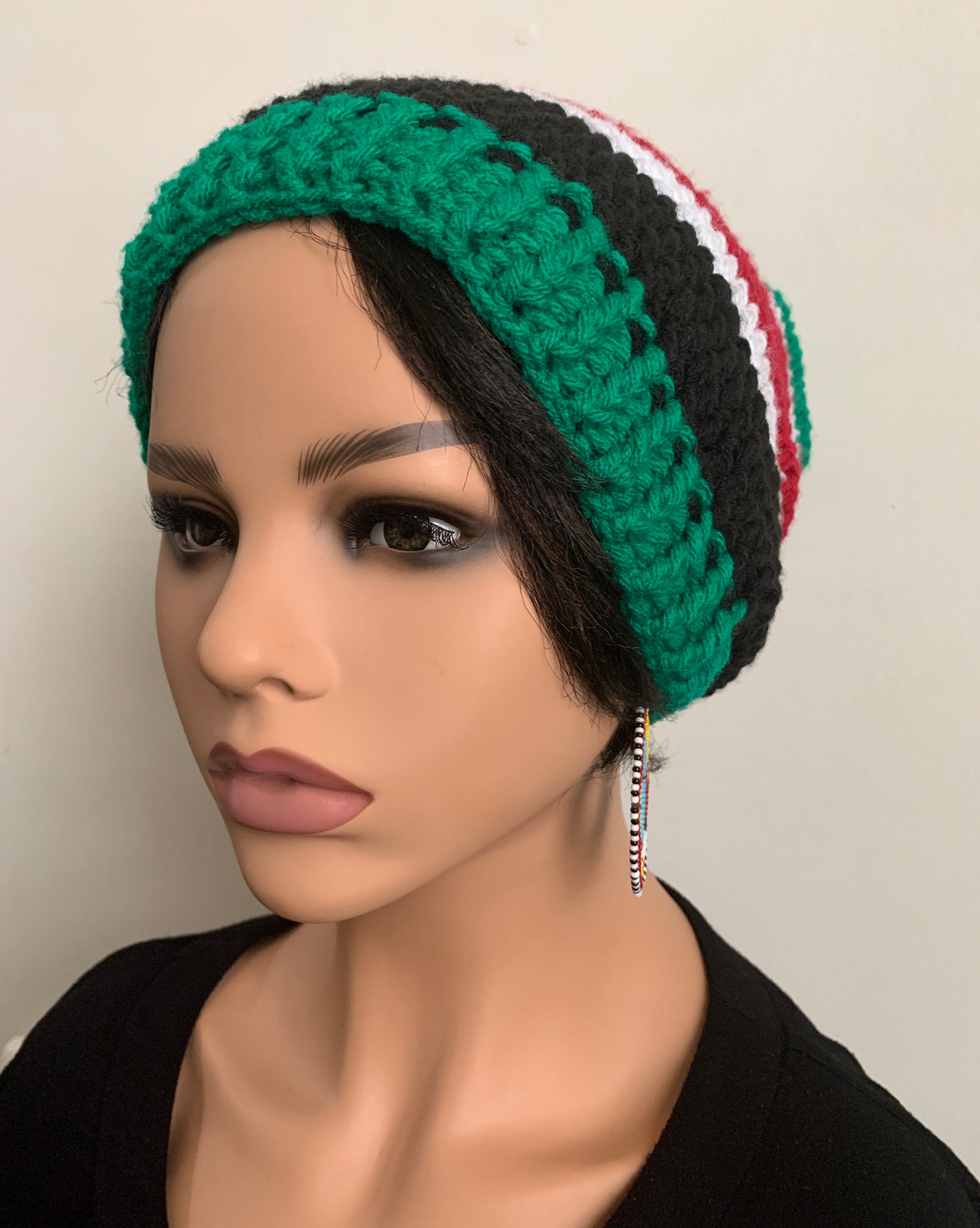 Pan African Flag/colored Hats/beanies/unisex/ Crochet/ Kenya Etsy