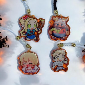 Delicious in Dungeon | keychain | Dungeon Meshi Phone Charm | Marcille, Falin, Laios, Senshi