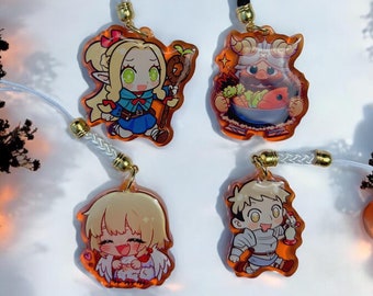 Delicious in Dungeon | keychain | Dungeon Meshi Phone Charm | Marcille, Falin, Laios, Senshi | Cute Anime Keychain