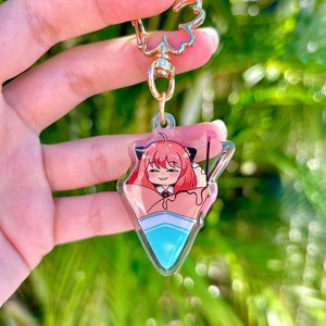 Anya Crepe Acrylic Charm | Anya Keychain | Telepath Girl | Undercover Family | Spy | Anime Keychain