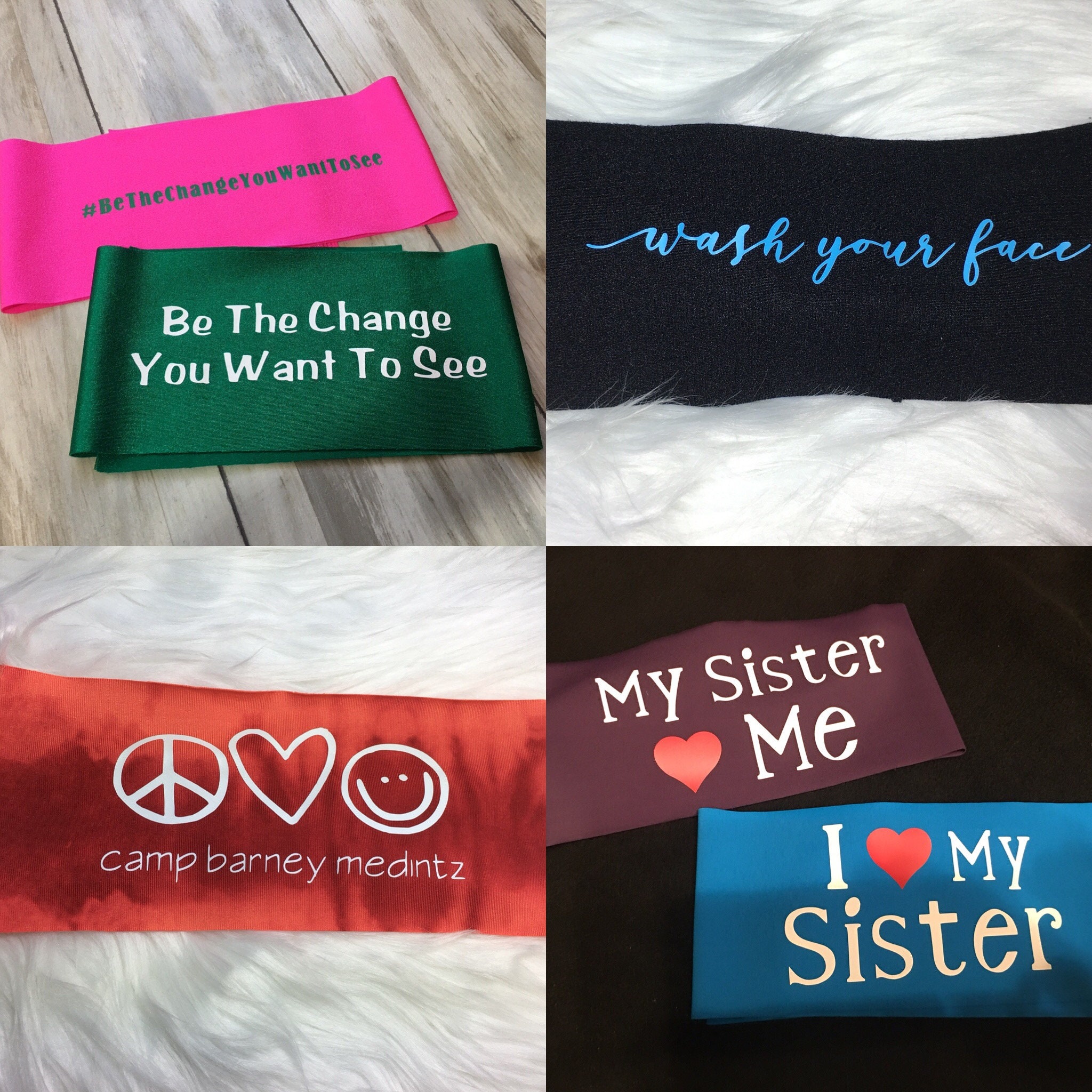 50 Customized Headbands Custom Headband Logo Headband One Etsy