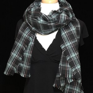 Grün karierte Decke Schal, Winterschal, Geschenk für sie, Decke Schal, Flanell Schal, warmen Schal, Schal, karierten Schal, karierten Schal