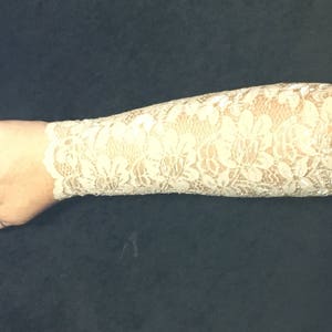 Nude Tattoo Cover Up, Nude Arm Sleeve, Nude Lace Cuff, Wrist Cuff, Boho