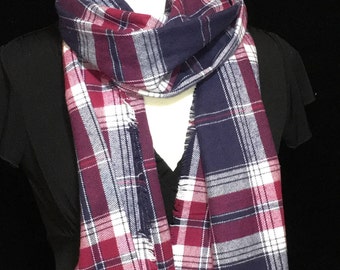 Geruite sjaal van de deken, Winter sjaal, als cadeau voor haar, deken sjaal met Flanel sjaal, warme sjaal, sjaal, Plaid sjaal, plaid sjaal