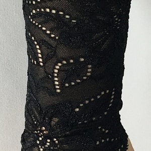 Black Boho Lace Wrist Cuff,  Blacklace Cuffs,  Boho Accessories, Tattoo cover up, Boho wristband, wide arm band covers, Tattoo Cover