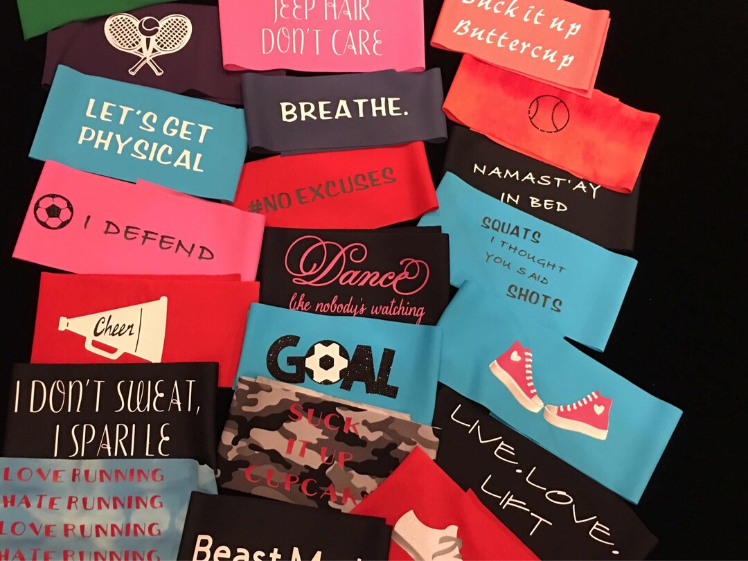 25 Customized Headbands, Custom Headband, Logo Headband, One Color