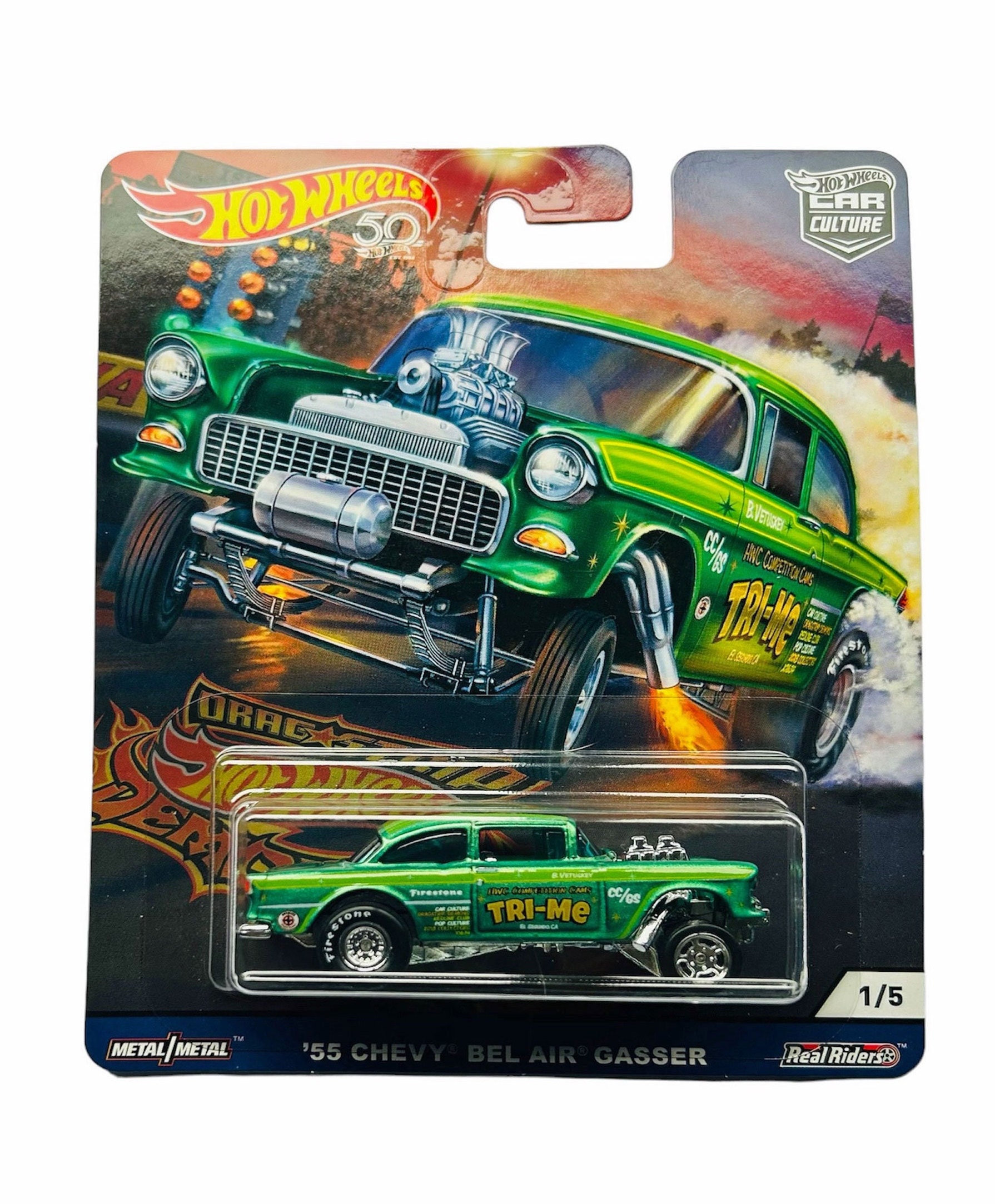 55 Chevy Bel Air Gasser Hot Wheels Car Culture - Etsy Canada