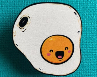 Eggy Wooden Pin