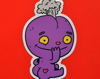 Butt Monster Vinyl Sticker