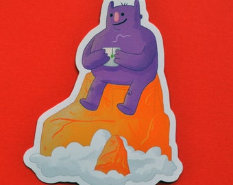 Pegatina de vinilo Tea Monster