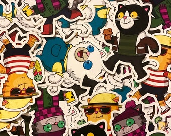 Cats for all Seasons sticker pack