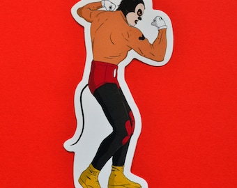 Lucha Mickey Vinyl Sticker luchador luchador